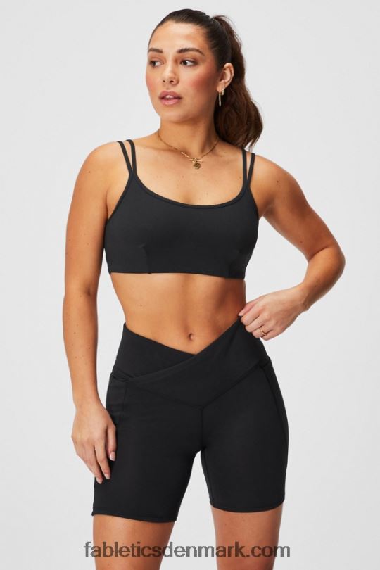 Fabletics Kvinder lav slagfast tværryg bh PNX2T1520 sort