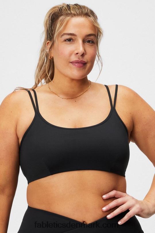 Fabletics Kvinder lav slagfast tværryg bh PNX2T1521 sort