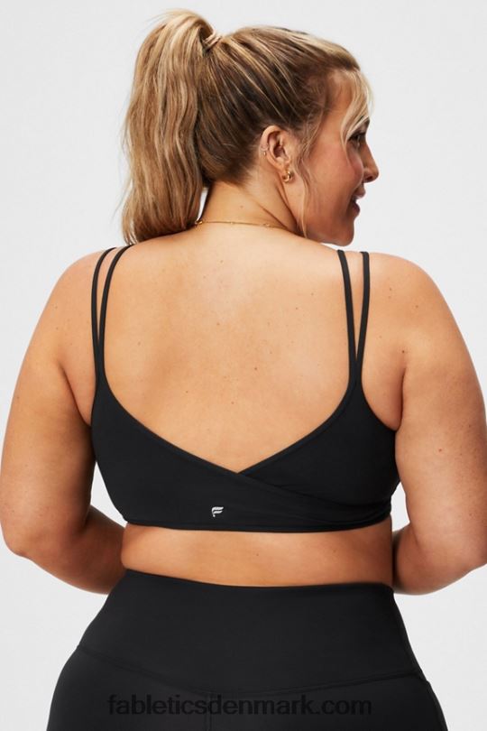 Fabletics Kvinder lav slagfast tværryg bh PNX2T1521 sort