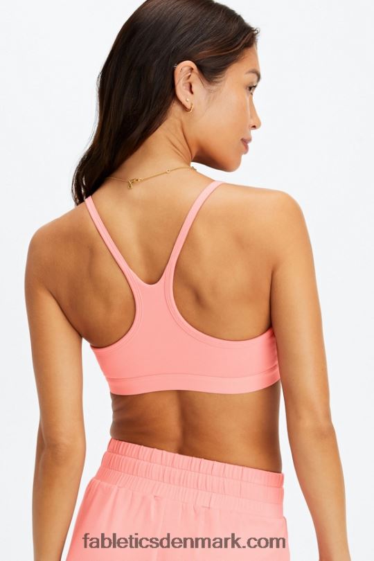 Fabletics Kvinder live-in racerback bralette PNX2T1554 lyserødt støv