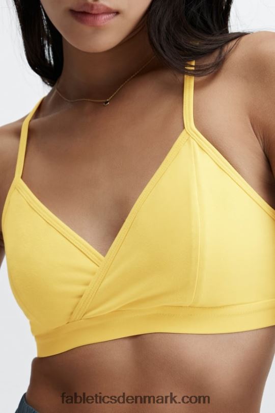 Fabletics Kvinder live-in racerback bralette PNX2T1556 vintage gul