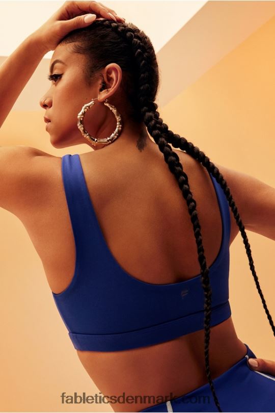 Fabletics Kvinder lola low impact sports bh PNX2T1619 klassisk blå