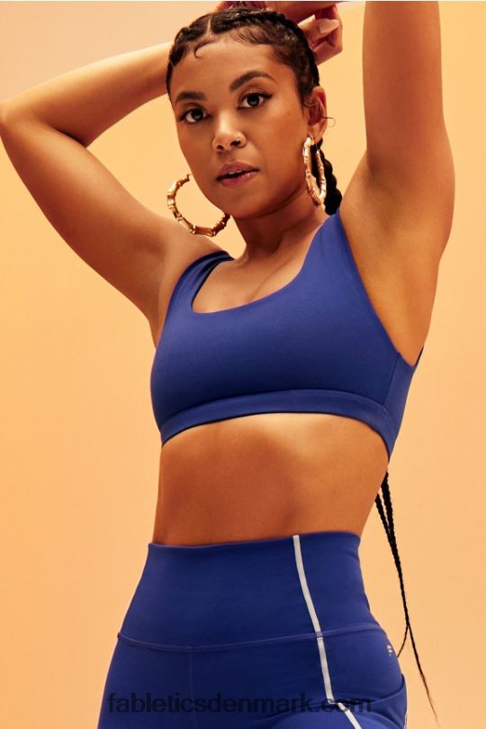 Fabletics Kvinder lola low impact sports bh PNX2T1619 klassisk blå