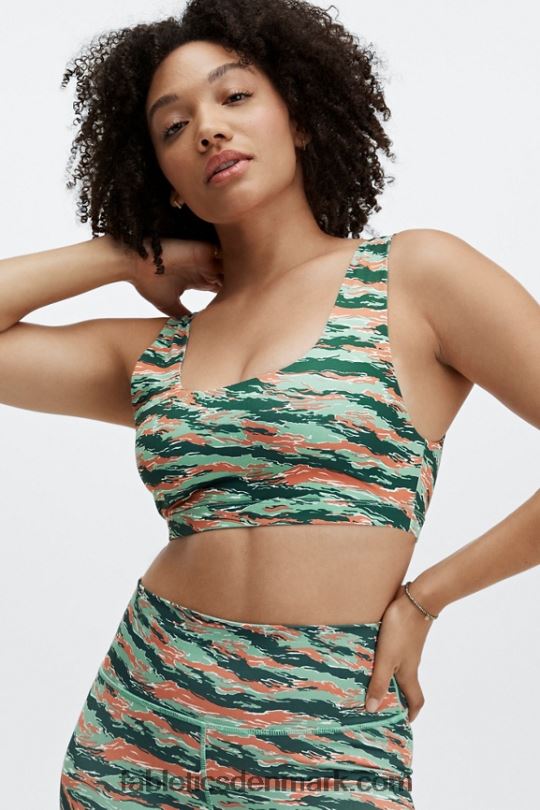 Fabletics Kvinder lola low impact sports bh PNX2T1623 tiger camo