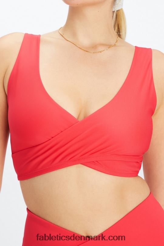 Fabletics Kvinder low impact crossover sports-bh PNX2T1515 jordbær rød
