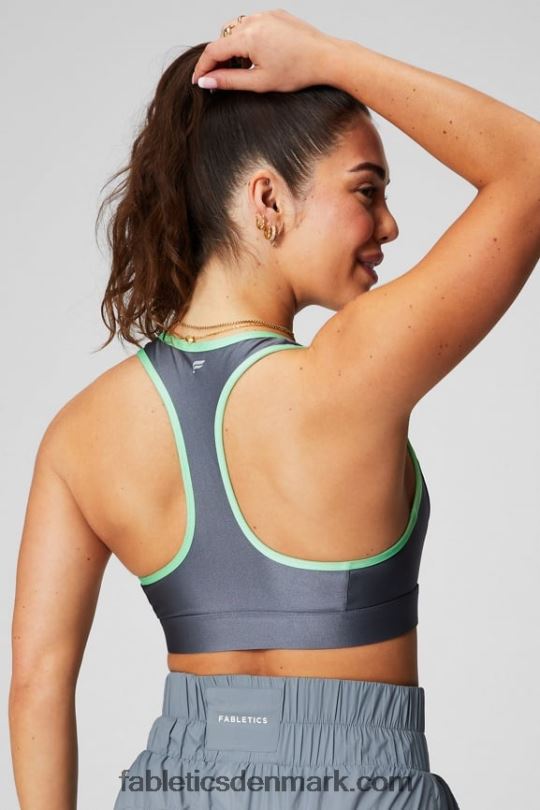 Fabletics Kvinder low impact nøglehul sports bh PNX2T1489 stormsky/sukkerkalkglans