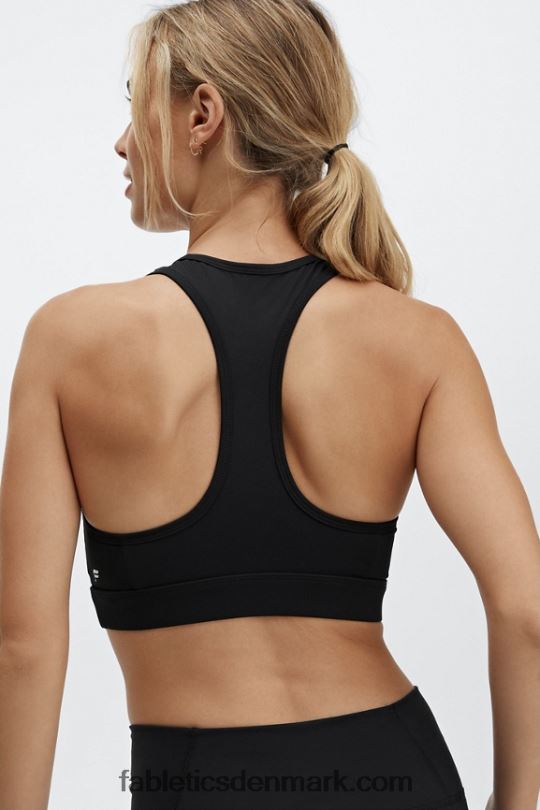 Fabletics Kvinder low impact nøglehul sports bh PNX2T1490 sort