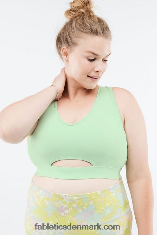 Fabletics Kvinder low impact nøglehul sports bh PNX2T1492 aloe