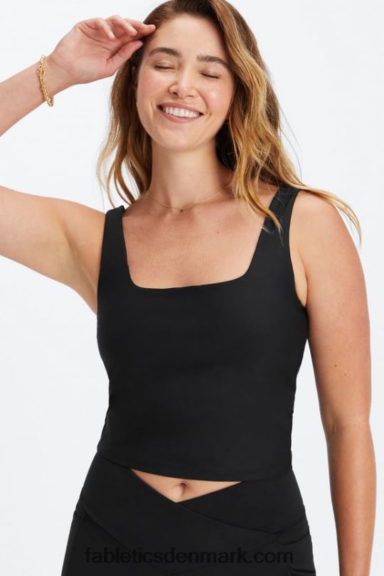 Fabletics Kvinder lydia indbygget bh tank PNX2T1563 sort