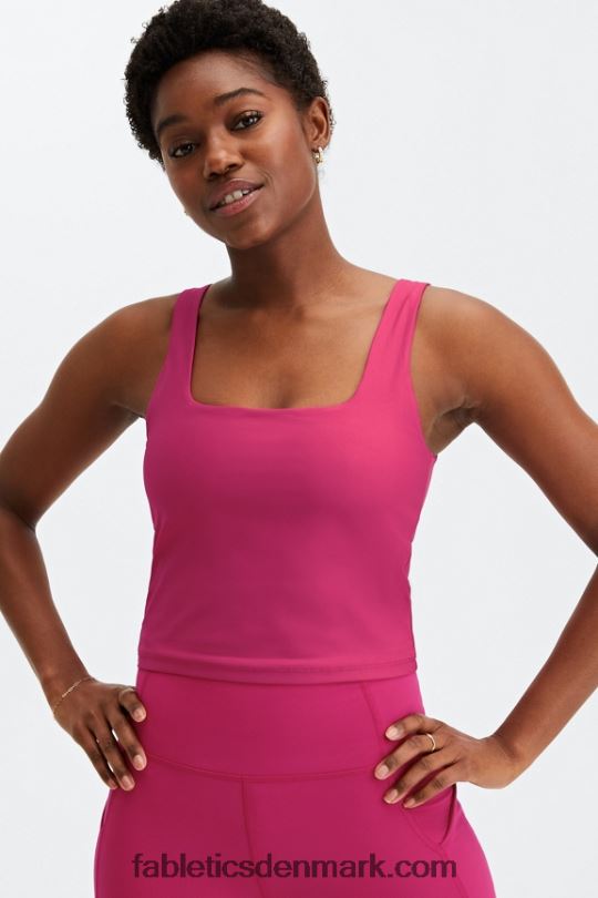 Fabletics Kvinder lydia indbygget bh tank PNX2T1587 sangria