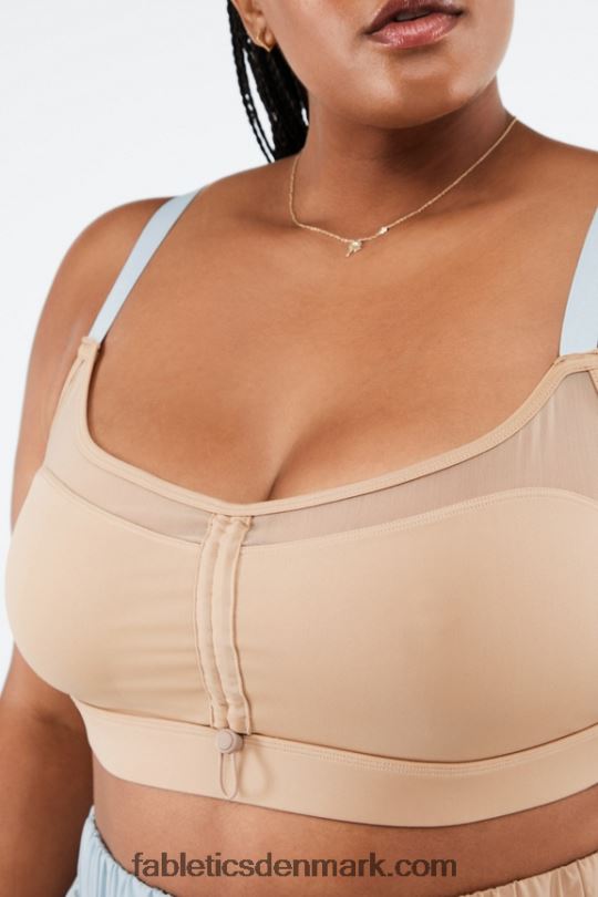 Fabletics Kvinder makayla sports-bh med lav effekt PNX2T1634 ørken/blå sten
