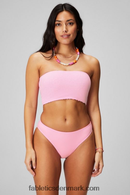 Fabletics Kvinder multi-wear bandeau badetop PNX2T1503 lyse ballerina/flash orange safari spots/sort