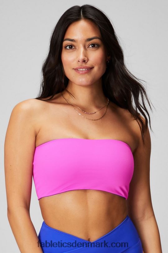 Fabletics Kvinder multi-wear bandeau badetop PNX2T1504 ekstrem royal/lyserød flugt