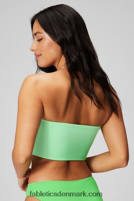 Fabletics Kvinder multi-wear bandeau badetop PNX2T1506 sukkeret lime/hyper græs