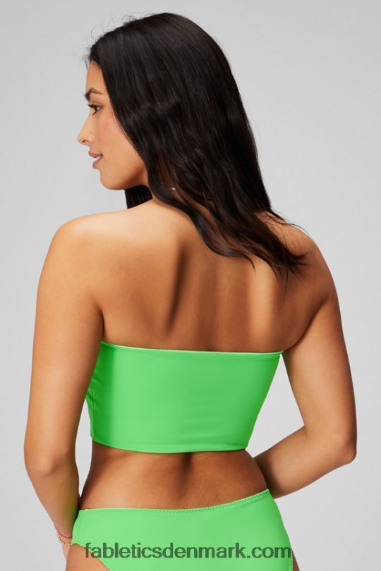 Fabletics Kvinder multi-wear bandeau badetop PNX2T1506 sukkeret lime/hyper græs