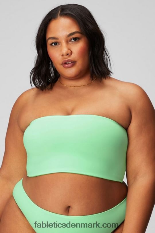 Fabletics Kvinder multi-wear bandeau badetop PNX2T1507 sukkeret lime/hyper græs