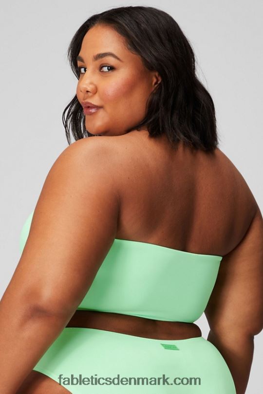Fabletics Kvinder multi-wear bandeau badetop PNX2T1507 sukkeret lime/hyper græs