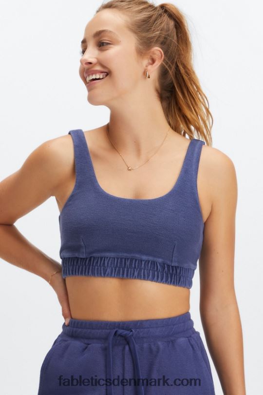 Fabletics Kvinder nala fleece bh PNX2T1591 dyb kobolt/aloe
