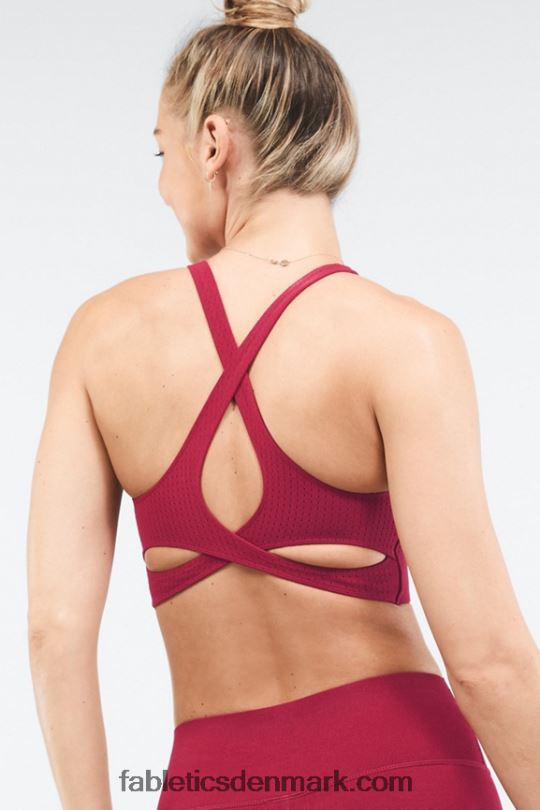 Fabletics Kvinder no-bounce sculptknit bh PNX2T1645 kirsebær brast