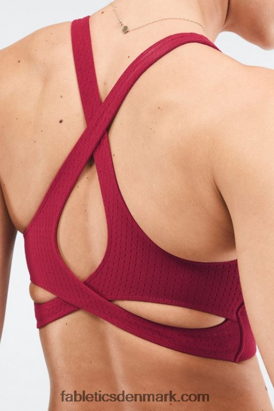 Fabletics Kvinder no-bounce sculptknit bh PNX2T1645 kirsebær brast