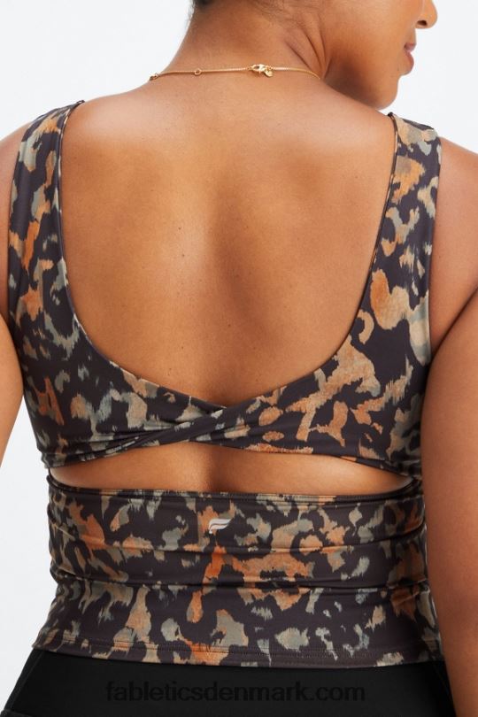 Fabletics Kvinder oasis twist indbygget bh tank PNX2T1497 vild camo