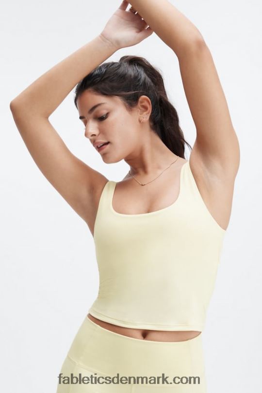 Fabletics Kvinder oasis twist indbygget bh tank PNX2T1499 kærnemælk