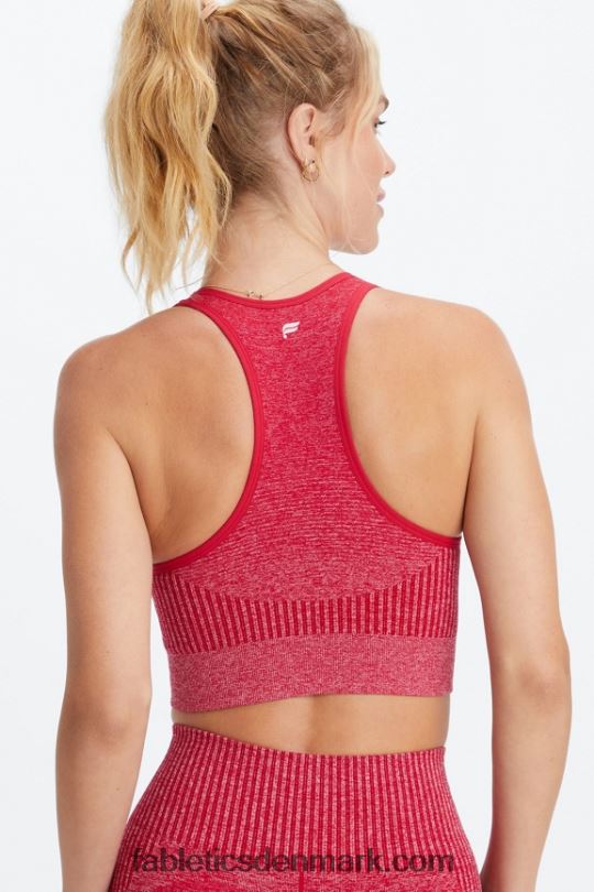 Fabletics Kvinder ombre sømløs lav slag bh PNX2T1560 mørk sød kirsebær/blød skal