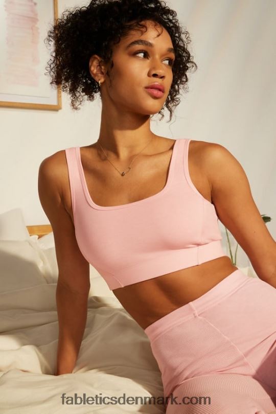 Fabletics Kvinder restoreknit scoop back bralette PNX2T1548 lyserød støvlyng