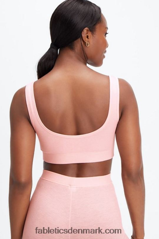 Fabletics Kvinder restoreknit scoop back bralette PNX2T1548 lyserød støvlyng