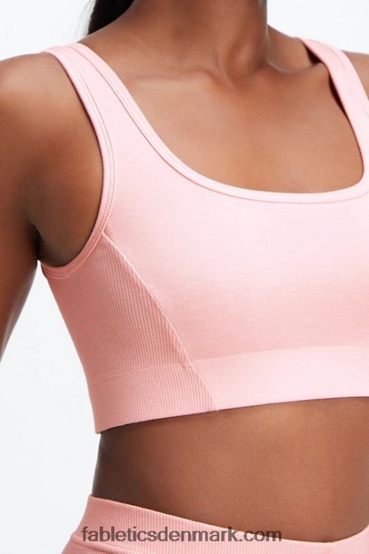Fabletics Kvinder restoreknit scoop back bralette PNX2T1548 lyserød støvlyng