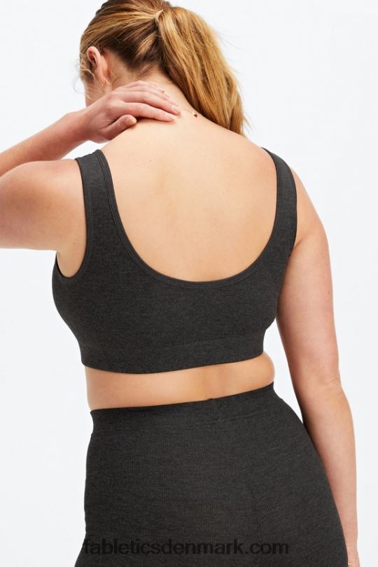 Fabletics Kvinder restoreknit scoop back bralette PNX2T1549 sort lyng