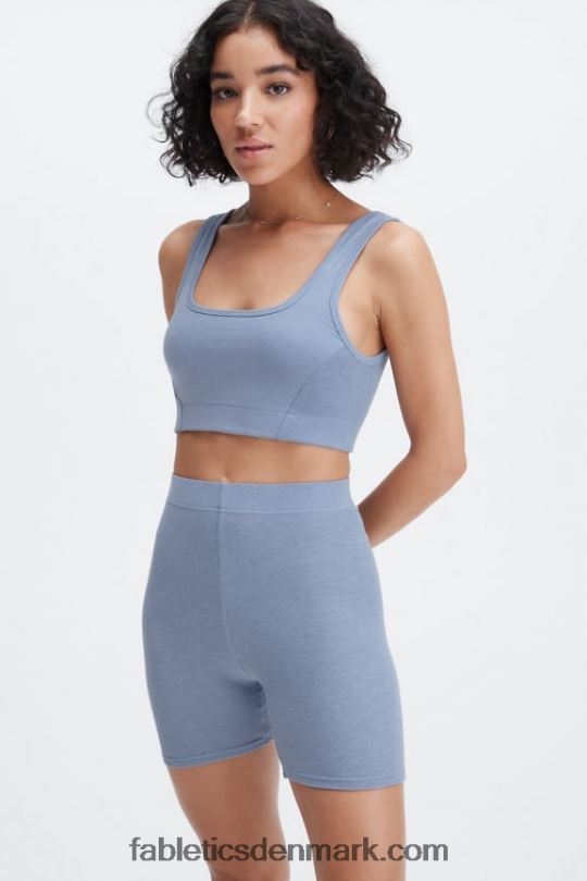 Fabletics Kvinder restoreknit scoop back bralette PNX2T1551 falmet denim