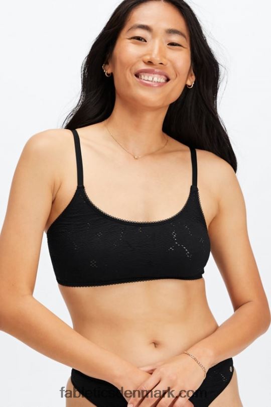 Fabletics Kvinder sømløs blonde bralette PNX2T1522 sort