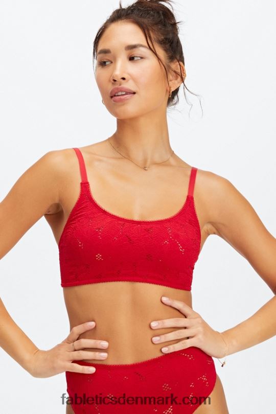 Fabletics Kvinder sømløs blonde bralette PNX2T1524 søde kirsebær
