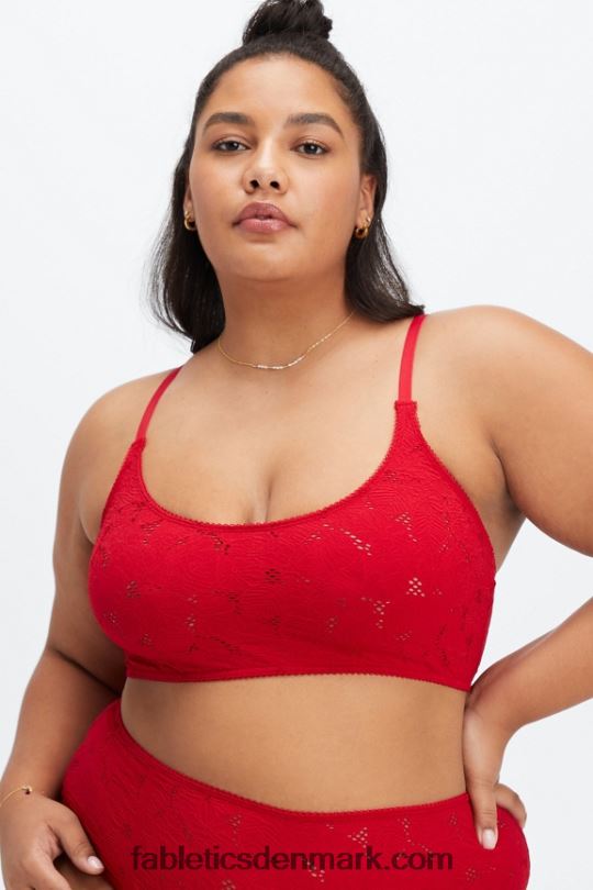 Fabletics Kvinder sømløs blonde bralette PNX2T1525 søde kirsebær