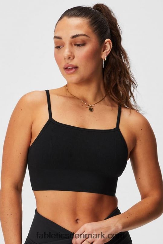 Fabletics Kvinder sky sømløs midi bralette PNX2T1510 sort