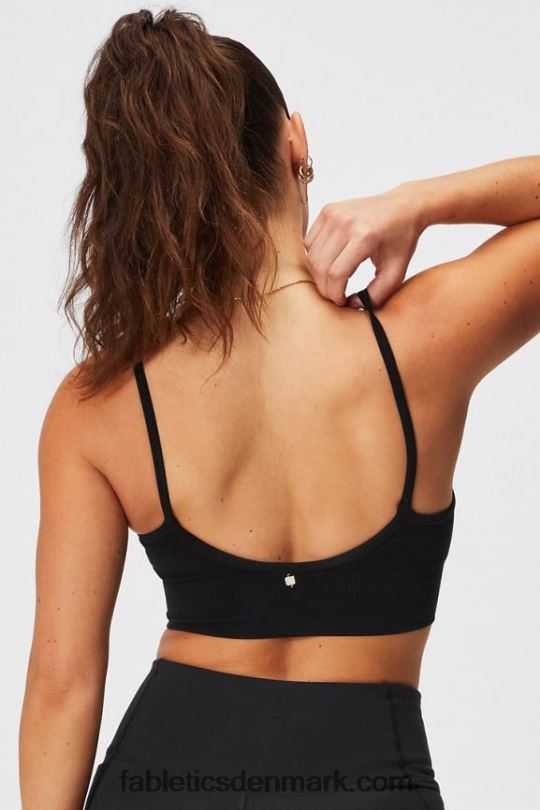 Fabletics Kvinder sky sømløs midi bralette PNX2T1510 sort