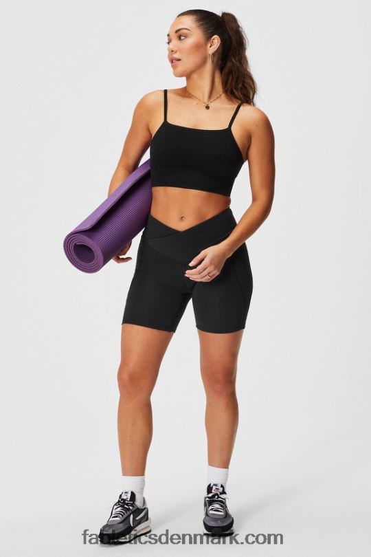Fabletics Kvinder sky sømløs midi bralette PNX2T1510 sort