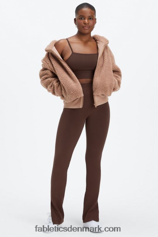 Fabletics Kvinder sky sømløs midi bralette PNX2T1512 cikorie kaffe