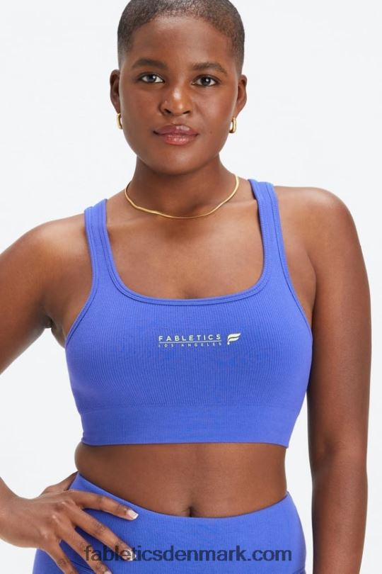 Fabletics Kvinder sky sømløs scoop back bh PNX2T1484 piscina/la logo bar