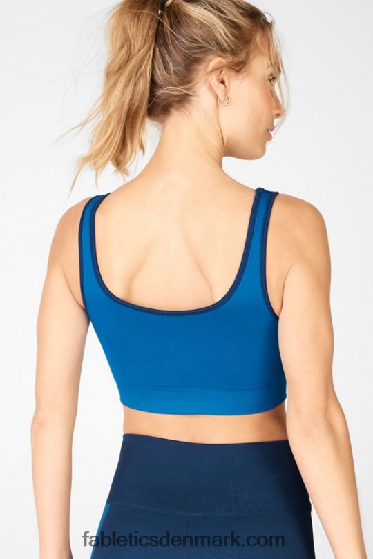 Fabletics Kvinder solrig vendbar sports-bh med lav slagkraft PNX2T1663 midnight navy/splash