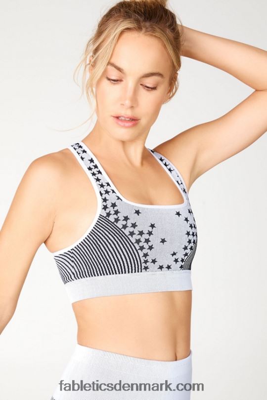 Fabletics Kvinder stjerne sømløs bh PNX2T1682 isgrå/sort