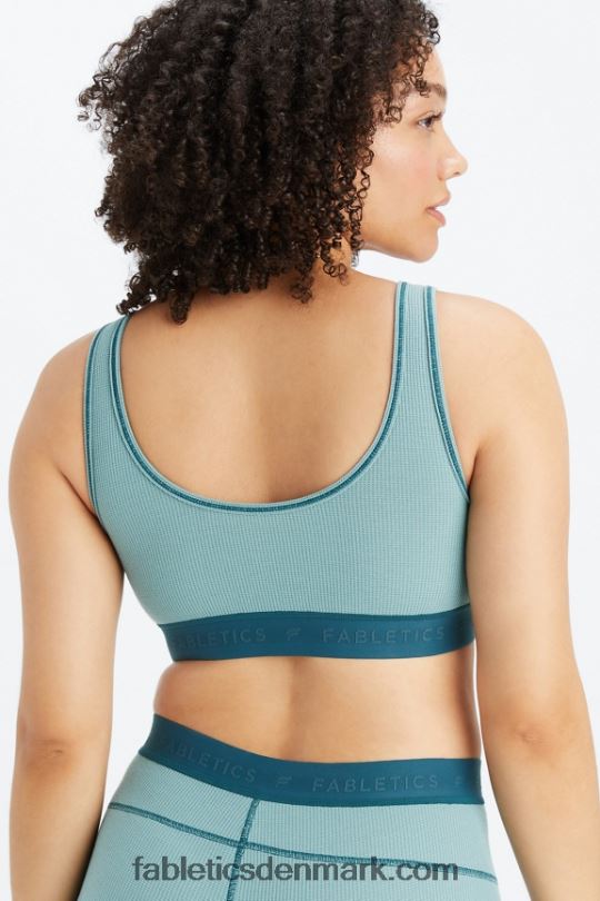 Fabletics Kvinder vaffel bh PNX2T1532 arktisk bølge/midnatsbølge