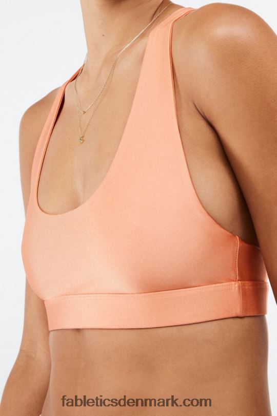 Fabletics Kvinder yesi shine sports-bh med lav effekt PNX2T1641 frisk abrikos glans