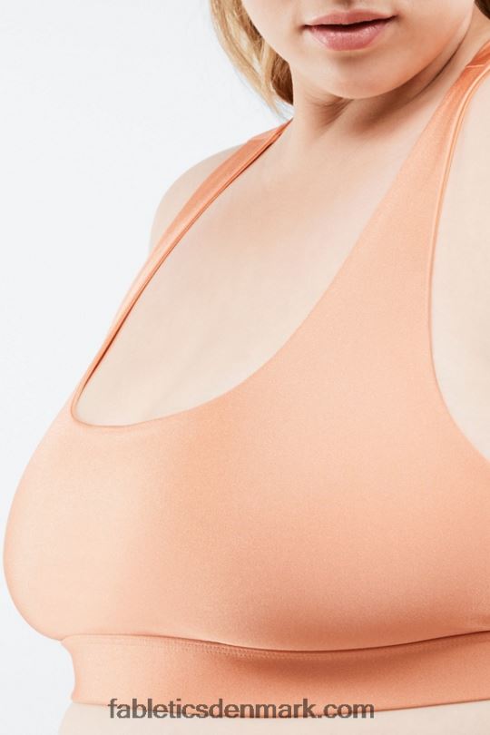 Fabletics Kvinder yesi shine sports-bh med lav effekt PNX2T1642 frisk abrikos glans