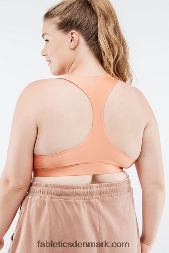 Fabletics Kvinder yesi shine sports-bh med lav effekt PNX2T1642 frisk abrikos glans