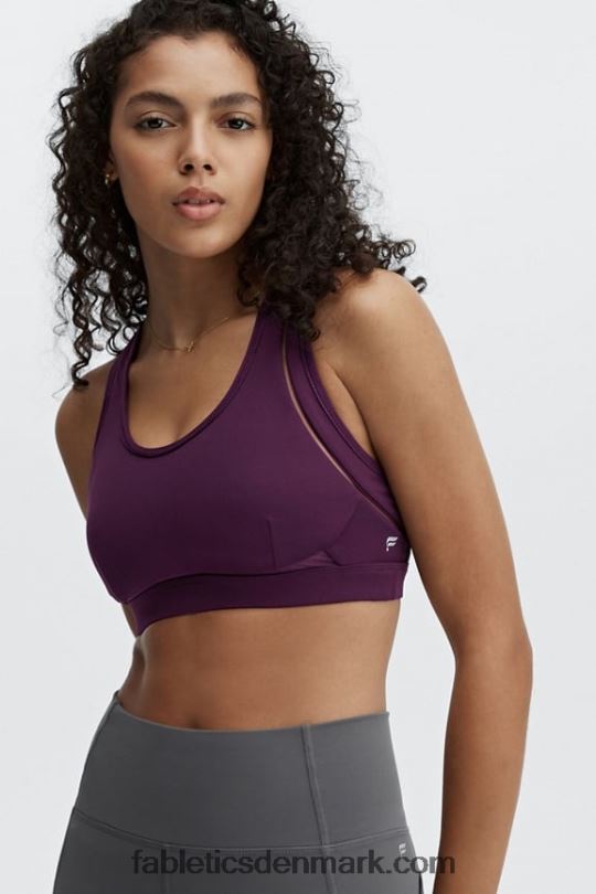 Fabletics Kvinder belle high impact sports bh PNX2T1406 mørk aubergine