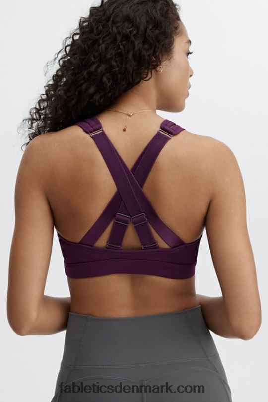 Fabletics Kvinder belle high impact sports bh PNX2T1406 mørk aubergine