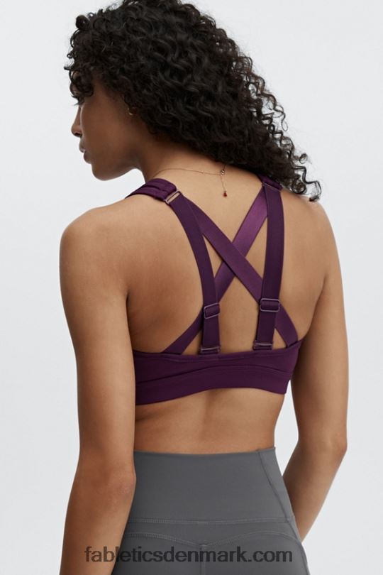 Fabletics Kvinder belle high impact sports bh PNX2T1406 mørk aubergine