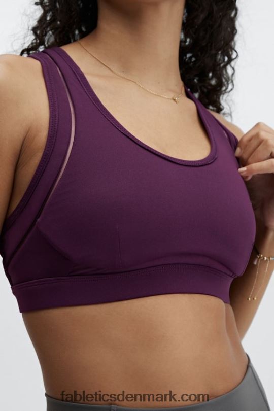 Fabletics Kvinder belle high impact sports bh PNX2T1406 mørk aubergine
